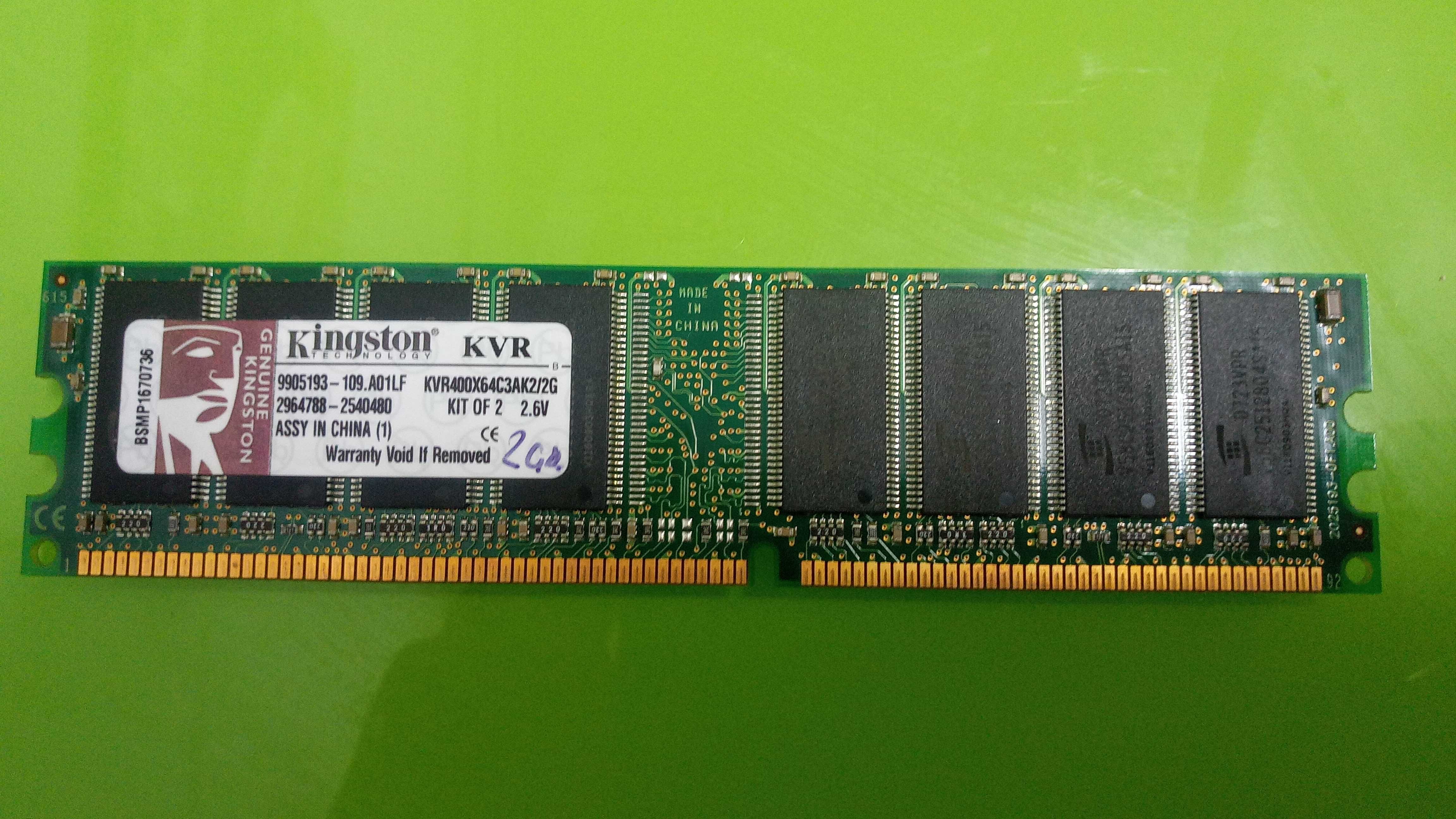 Memória Ram Kingston 2GB DDR 400MHZ - PC3200