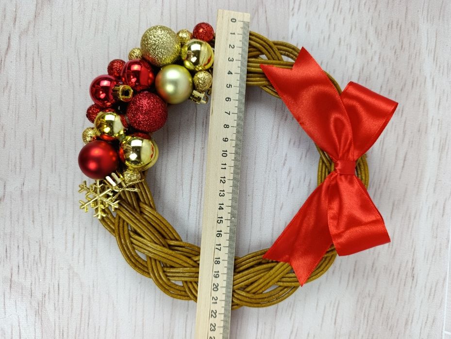 Вінок різдвяний на двері , новорічний декор ,зимовий декор