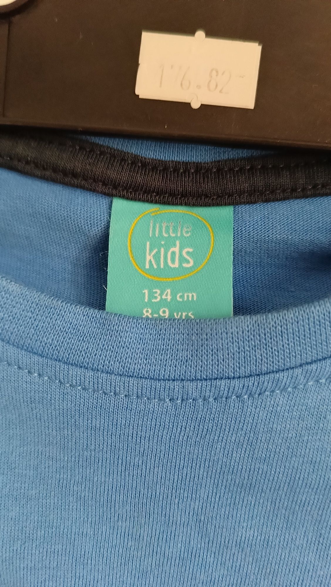 Koszulka t-shirt chłopięcy little kids 8/9 lat z piłką cekiny