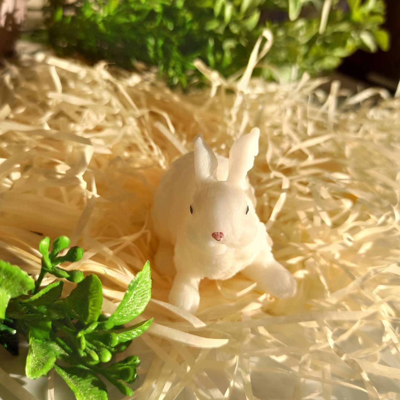 Кролик, зайчик из мыла на подарок