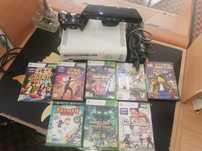 Konsola XBOX 360 (60 GB) white + Kinect + pad bezprzew. + 8 gier