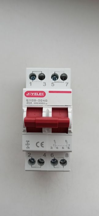 Трехпозиционный двухполюсный переключатель нагрузки JOYELEC  I-