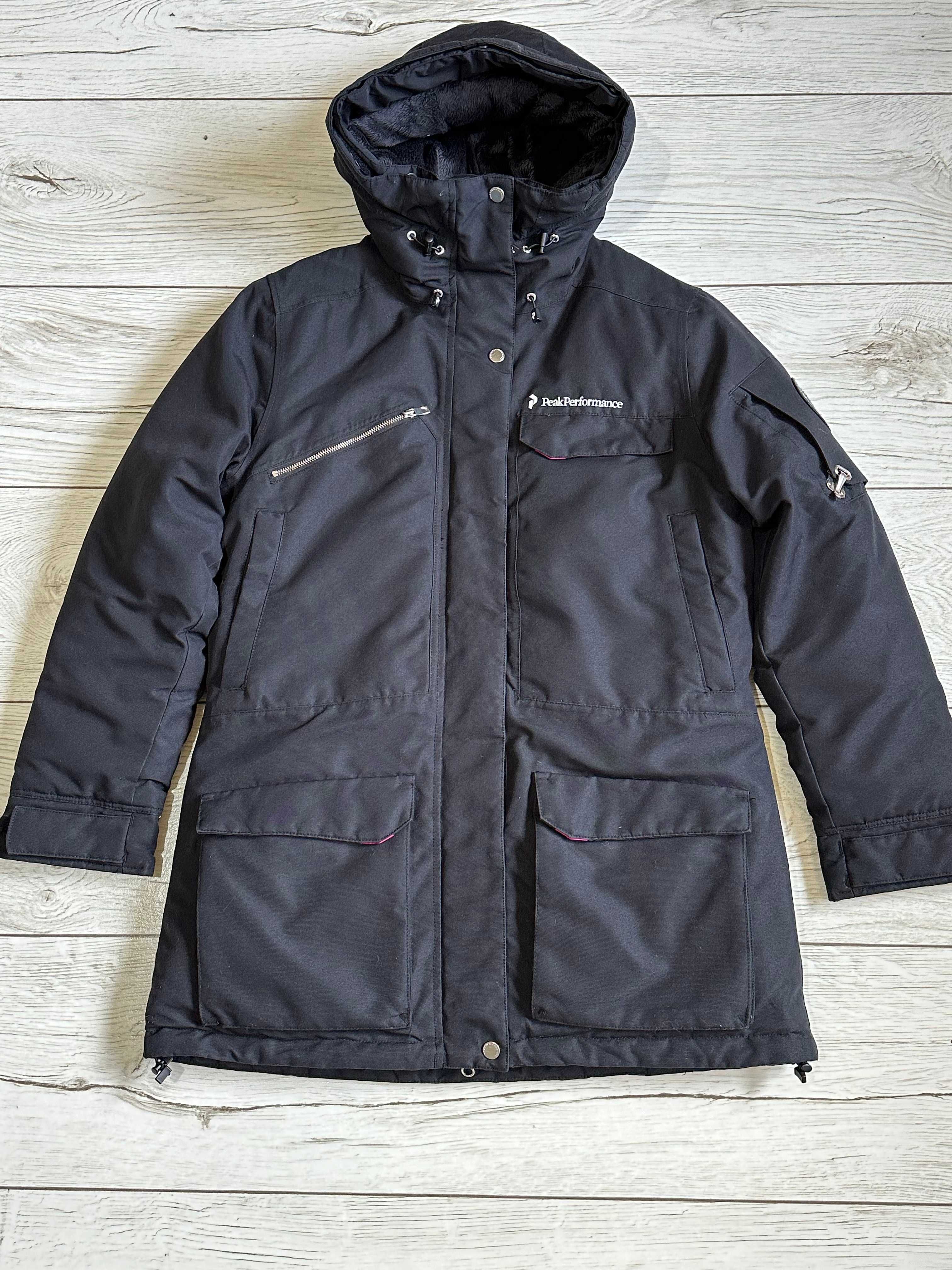 PEAK PERFORMANCE KLONDYKE damska ocieplana gruba kurtka parka zimowa S