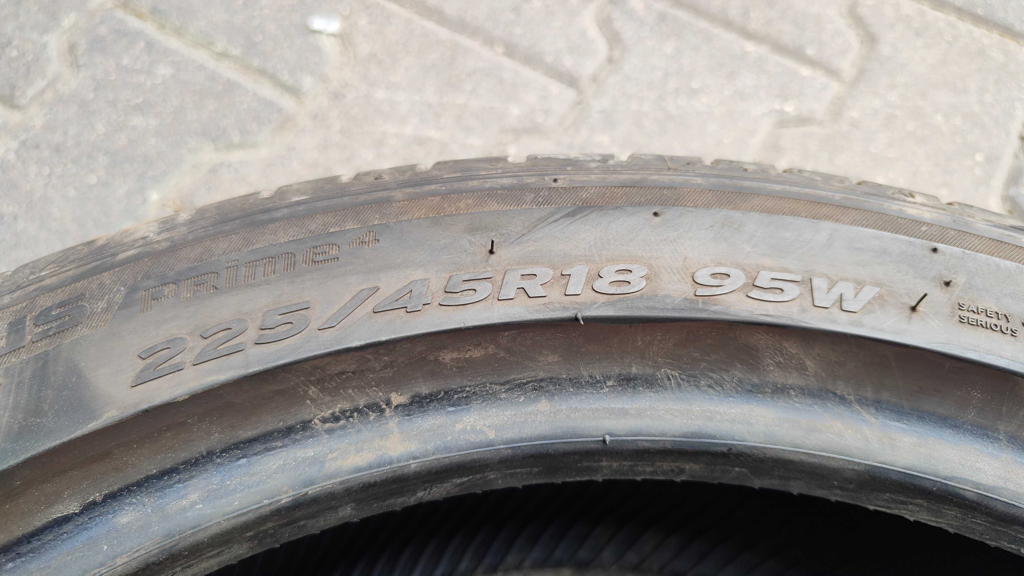 2x 225/45R18 Hankook Ventus Prime 4 Lato Używane FV Siedlce