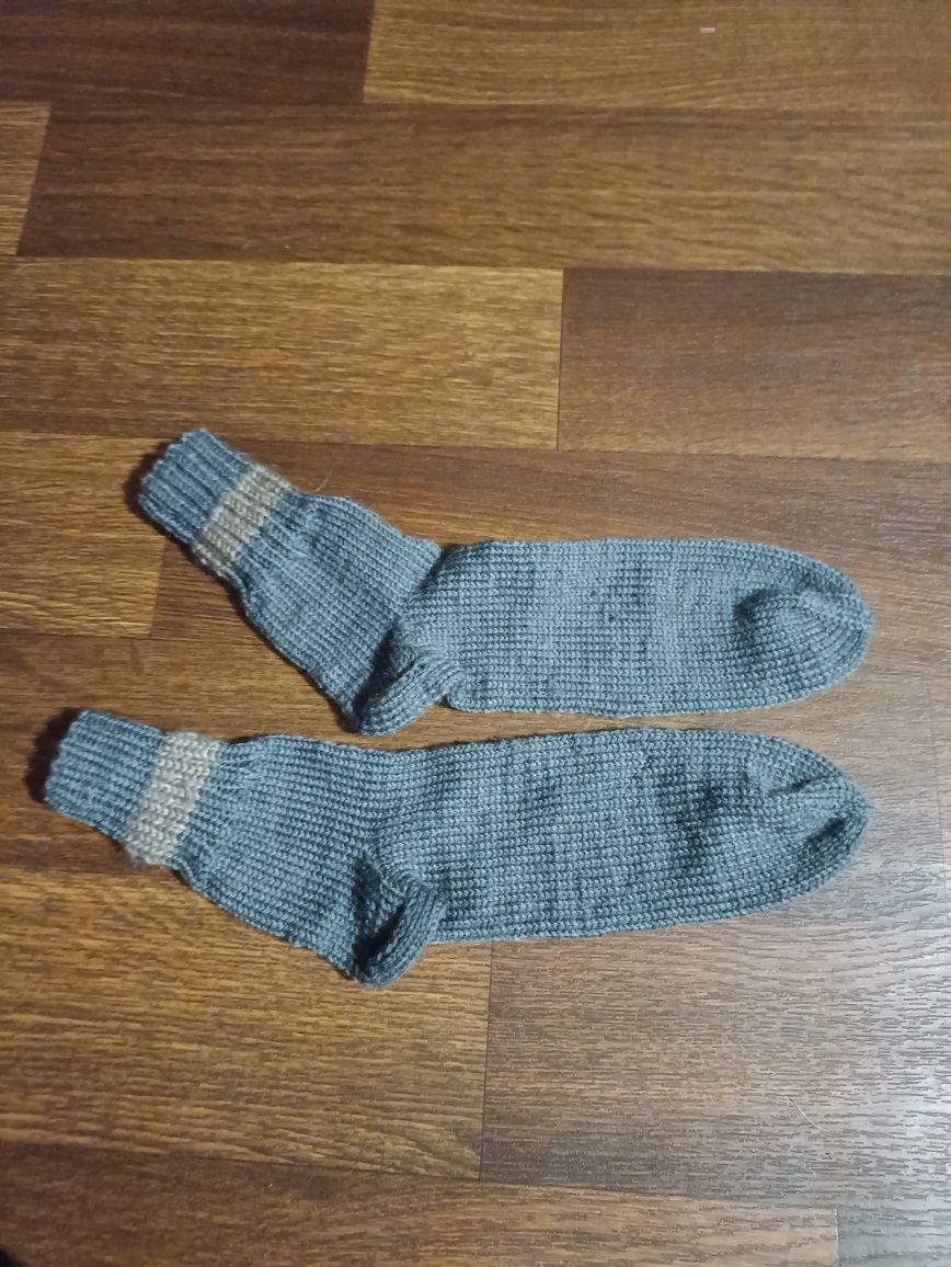Мужские вязаные носки большого размера (45-46)