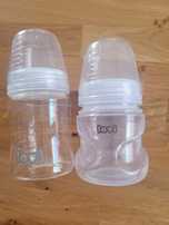 Butelka butelki 2 sztuki szklana plastikowa firmy LOVI Medical+ 150ml