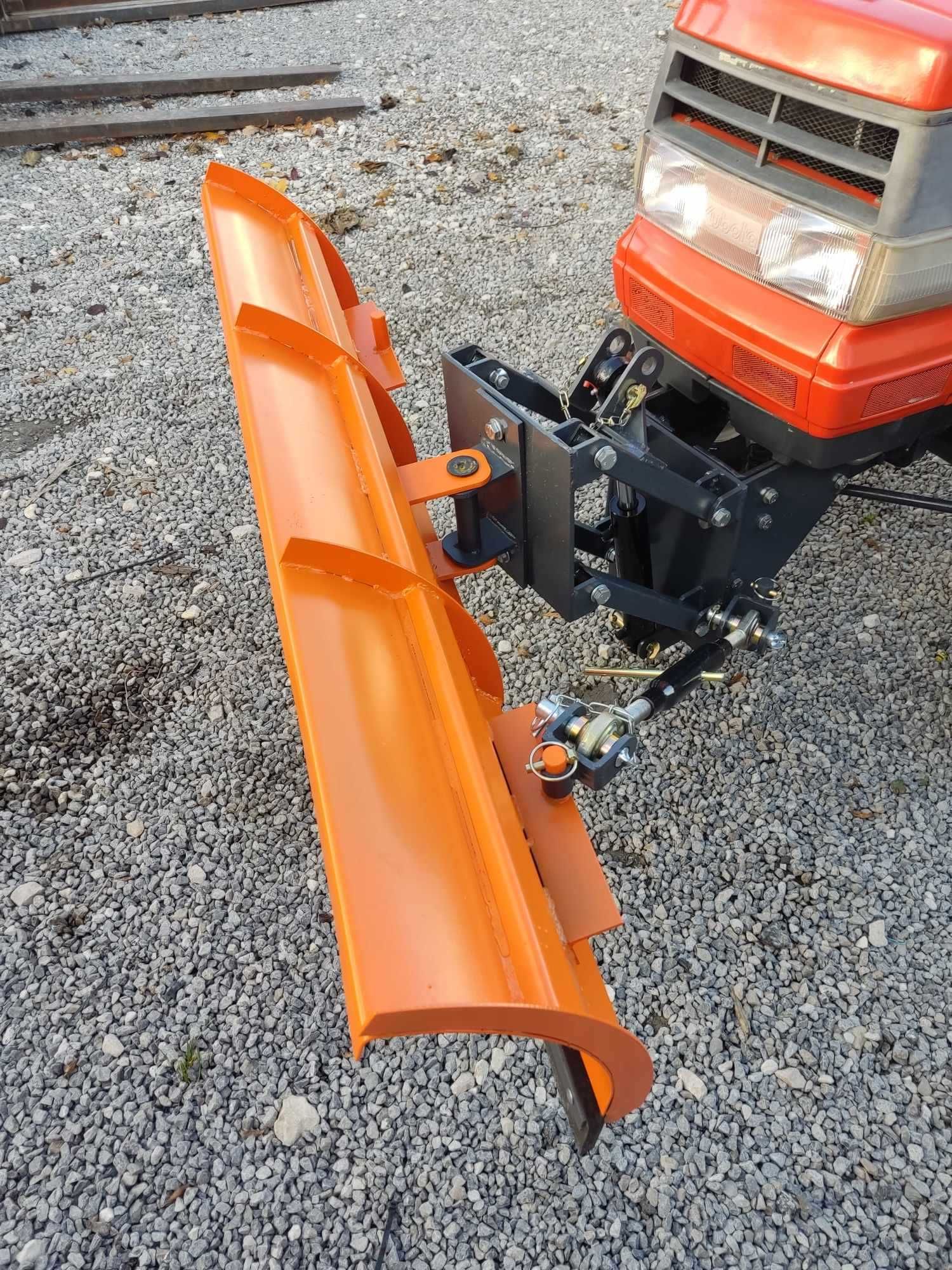 Pług do śniegu do mini ciągnika traktorka solidne mocowanie
