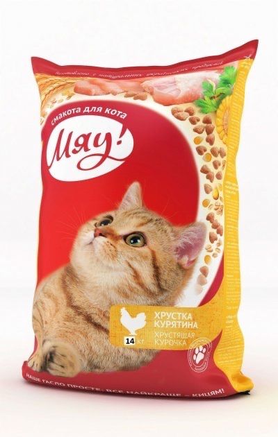 МЯУ 14 кг Сухий корм КУРКА  Акція    Телятина Мʼясо рис овочі