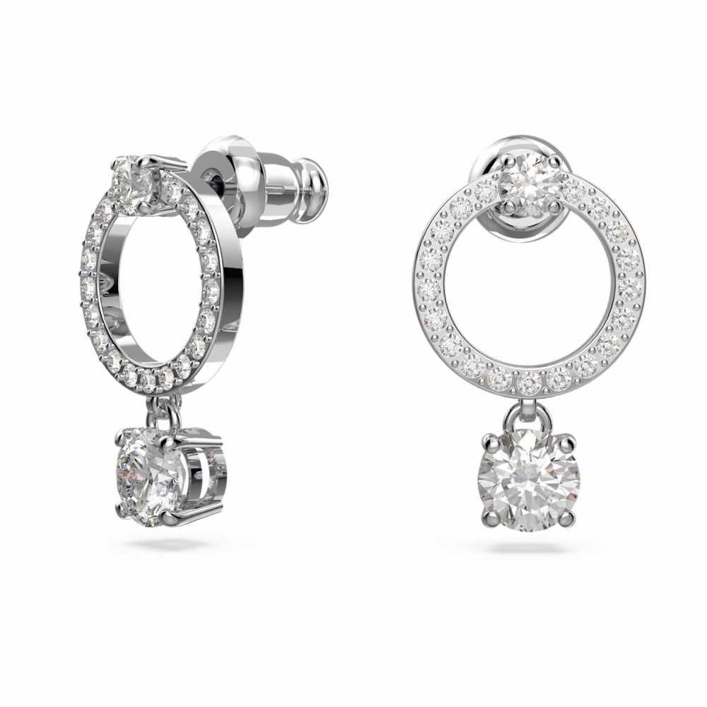 Kolczyki Swarovski - Attract Circle, Silver