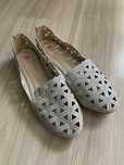 Buty loafersy NOWE baleriny srebrne r. 39
