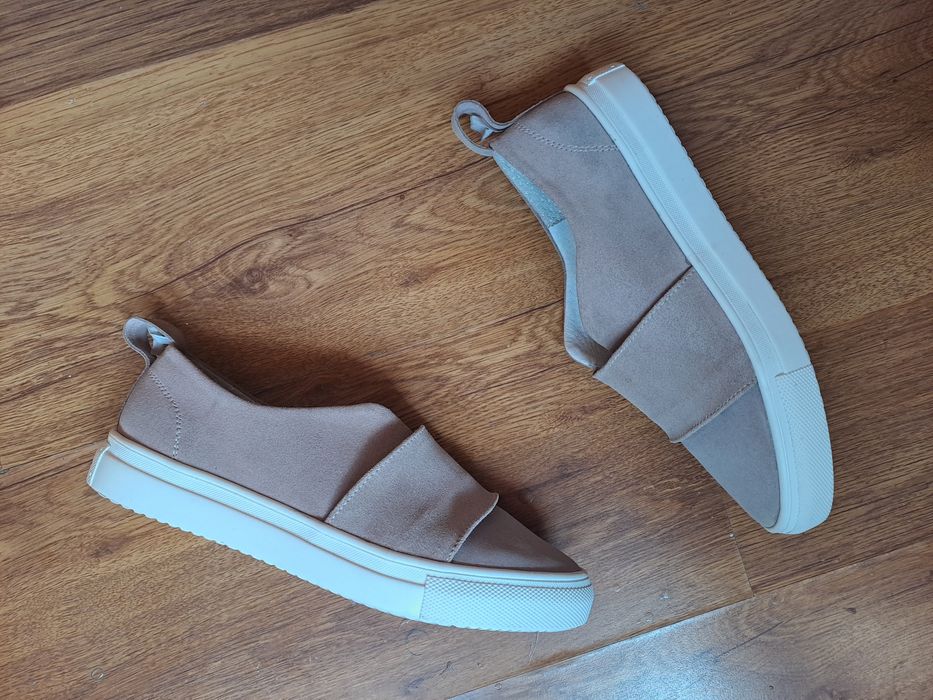 АКЦІЯ. Рр 37 BM de Luxe фірмові замшеві кросівки, кеди, мокасини