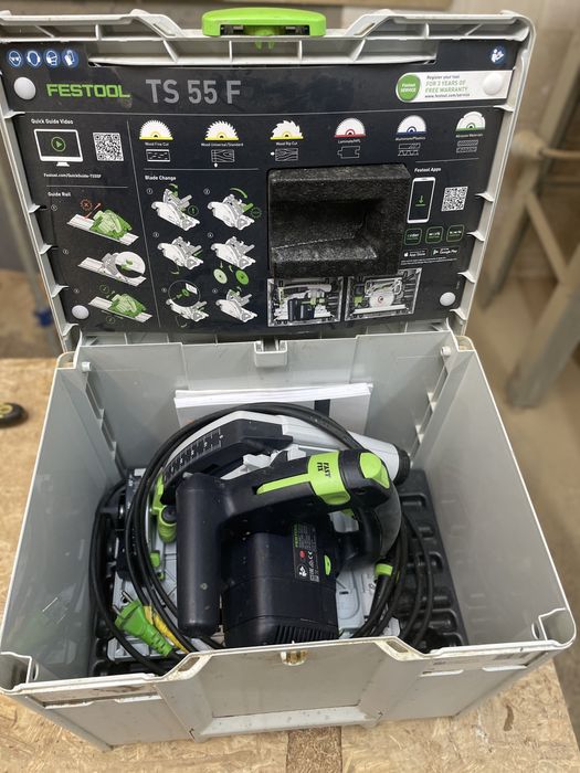 Zagłebiarka Festool TS55 FEBQ szyna Gratis
