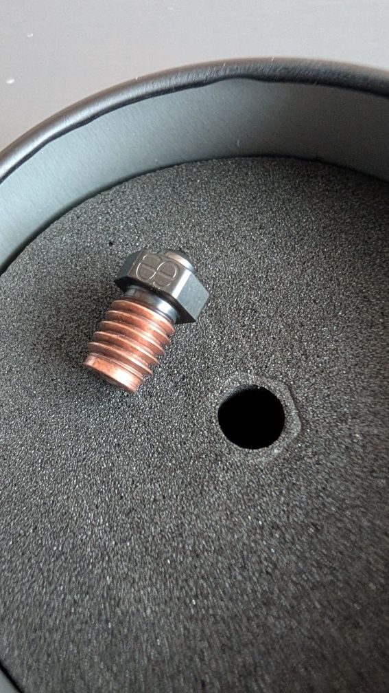 Dysza tungsten carbide Phaetus 0.4 mm M6 – nowa, E3D V6 kompatybilna