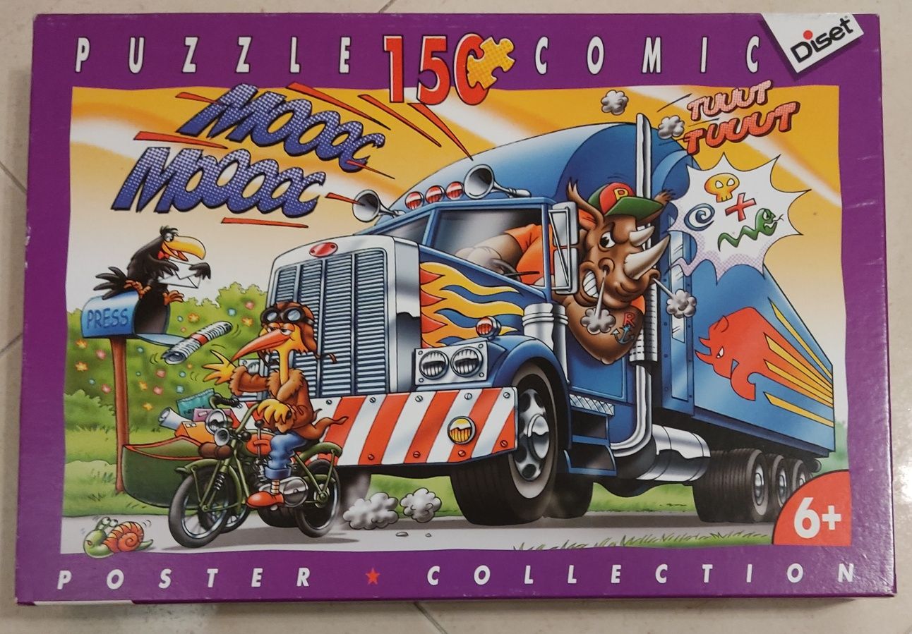 10 Puzzles de 50 a 180 pecas - Cars, Frozen, Batman