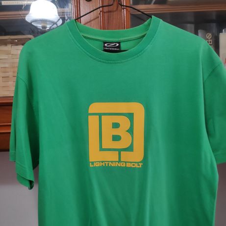 T-shirt meia manga, verde Lightningbolt