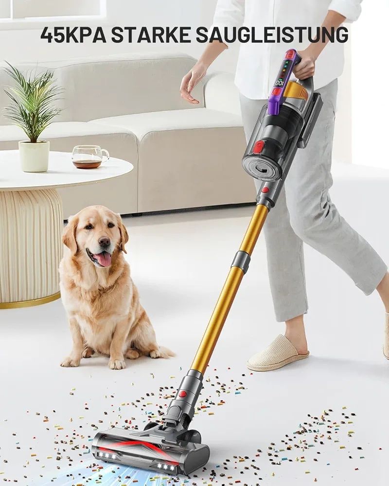 Kissof Odkurzacz Bezprzewodowy Akumulatorowy 550W 45000Pa
