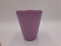 Doniczka osłonka ceramiczna fioletowa szkliwiona Dehner