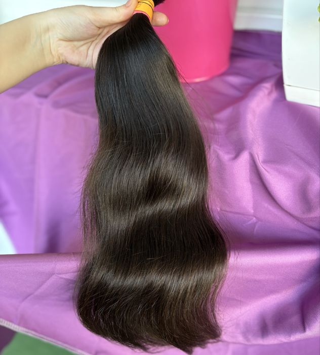 2) wlosy dziewicze 56 cm 96 gr