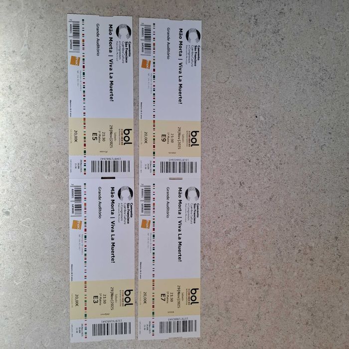 Bilhetes para os Mão Morta dia 29/11/2025 - Coimbra