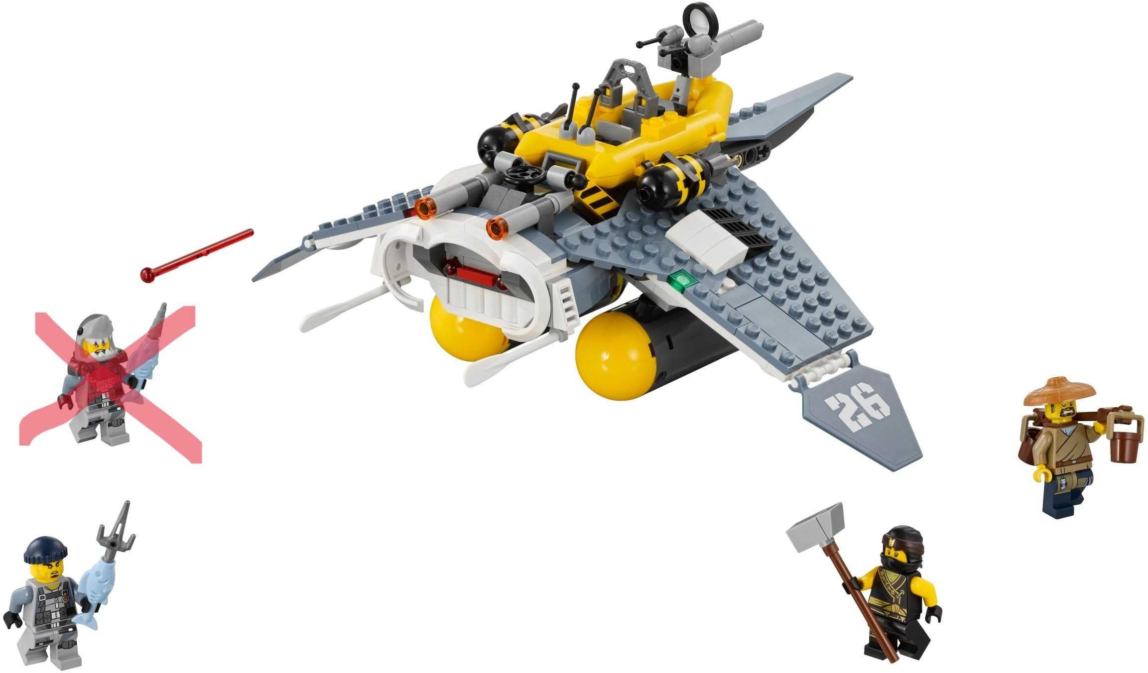 Lego Ninjago 70609, 70638 e 71700