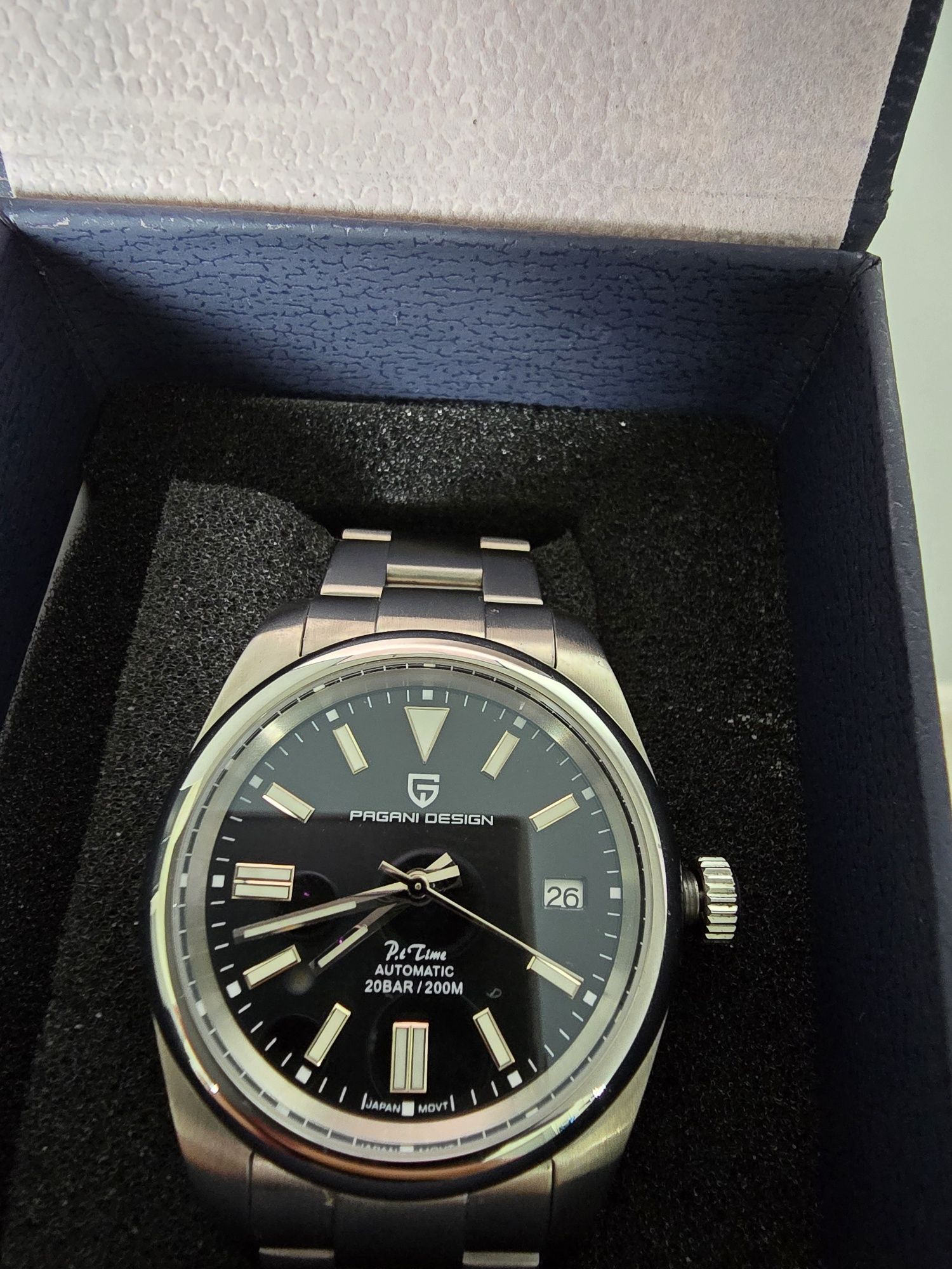 Unikatowy zegarek męski Pagani Design PD-1690- Black