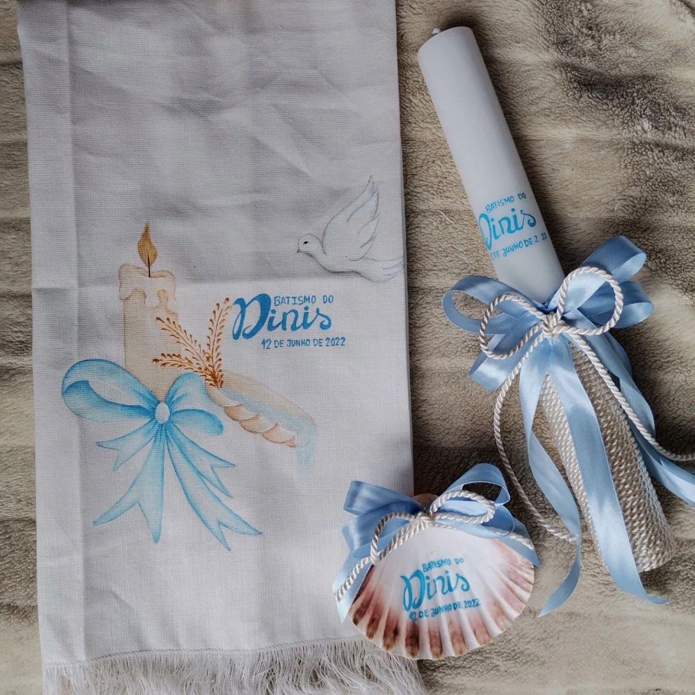 Kits de batismo personalizados