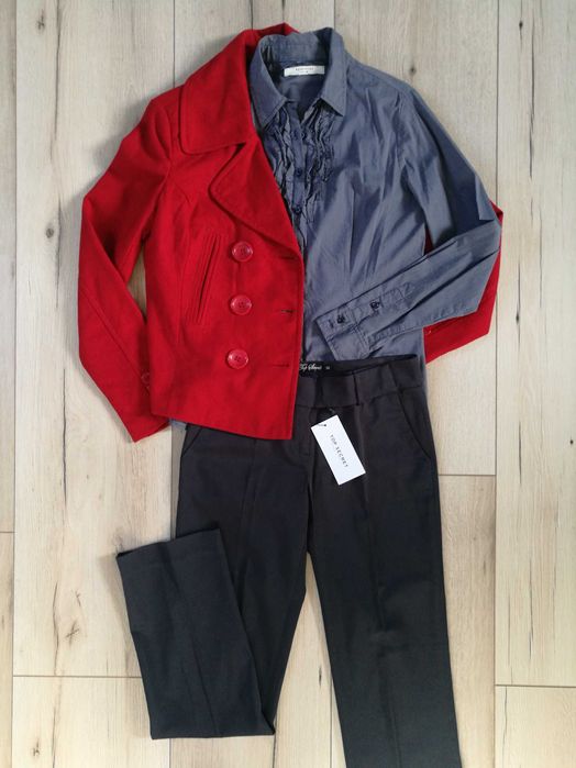 Nowe eleganckie spodnie w kant TOP SECRET s/m