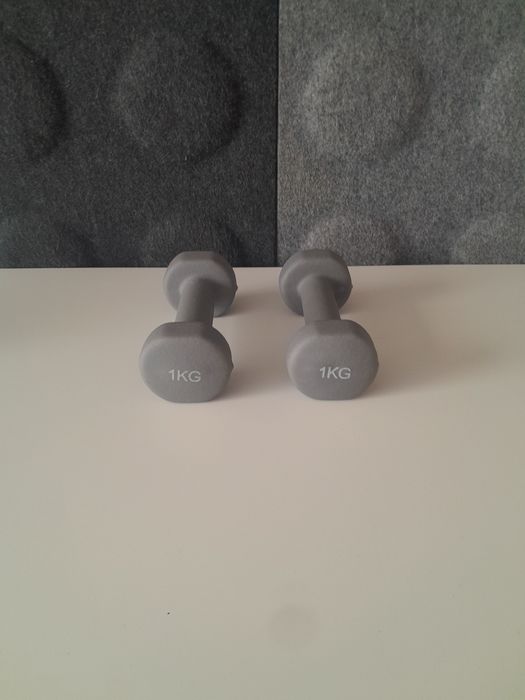 Hantelki 2 x 1 kg dobry stan