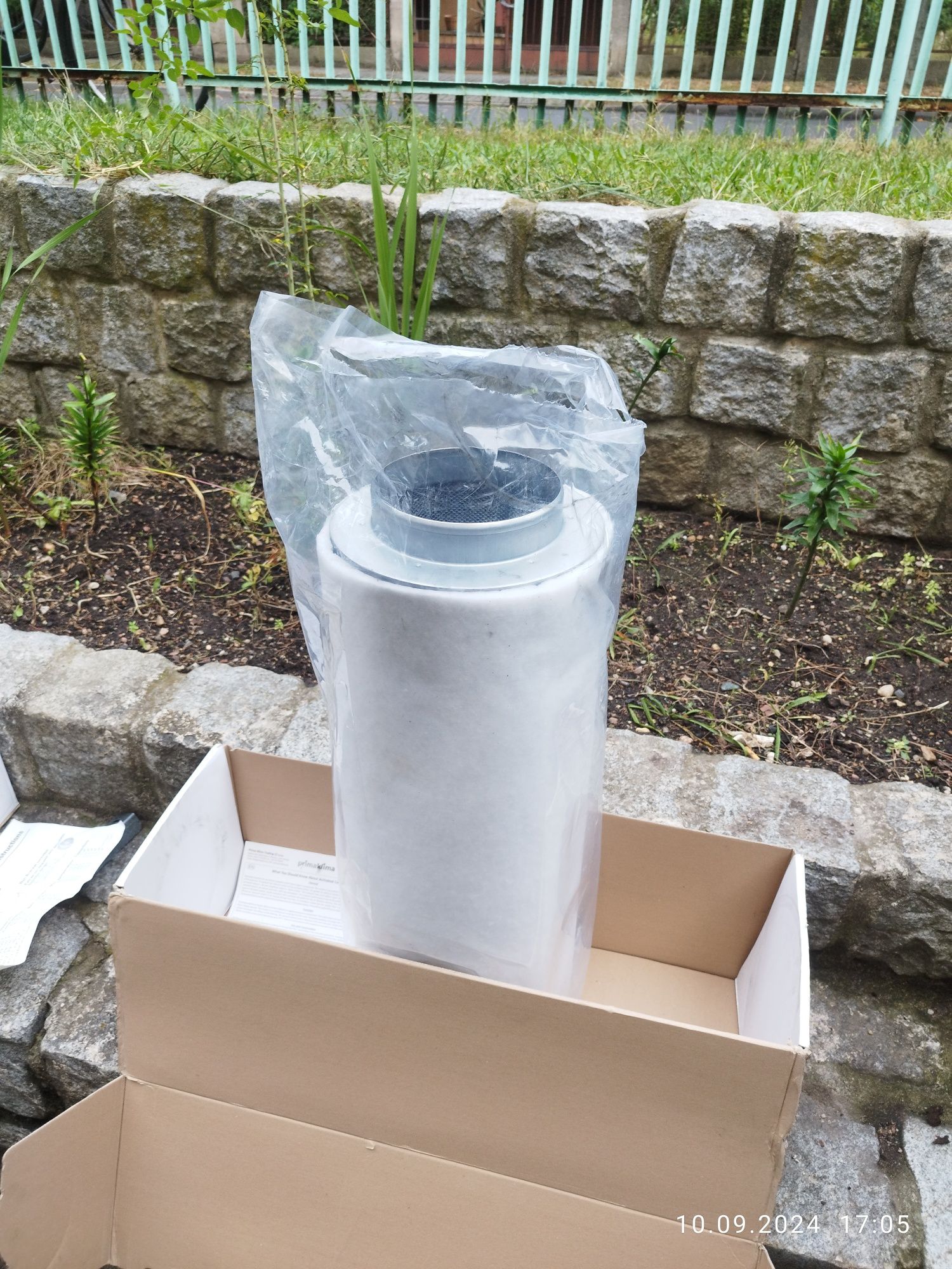 Wentylator promieniowy prima klima II(fi160mm)wraz z filtrem węglowym