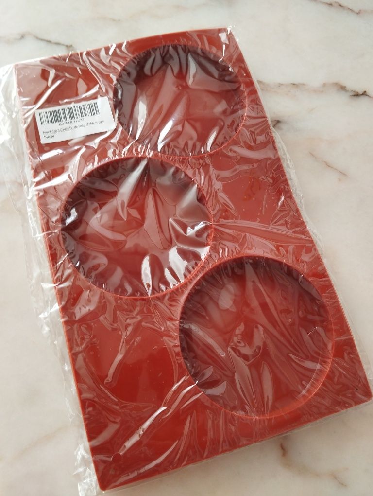 3 Moldes redondos em silicone