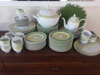 Fine Royal Porcelain serwis 80 el. Obiadowo kawowy Wielkanoc 2x uzyty