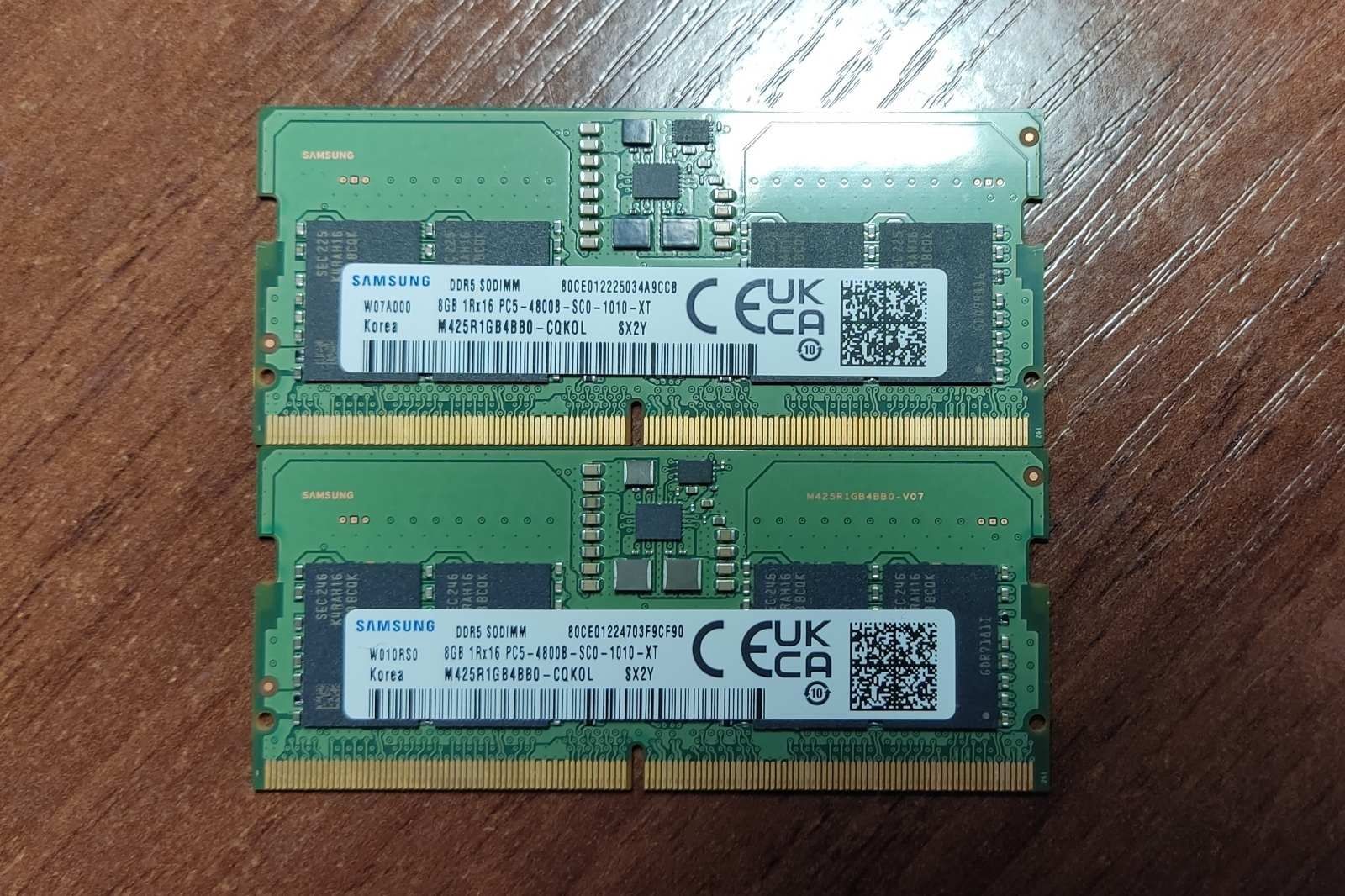 16 GB (8*2) SO-DIMM DDR5 4800 MHz Samsung