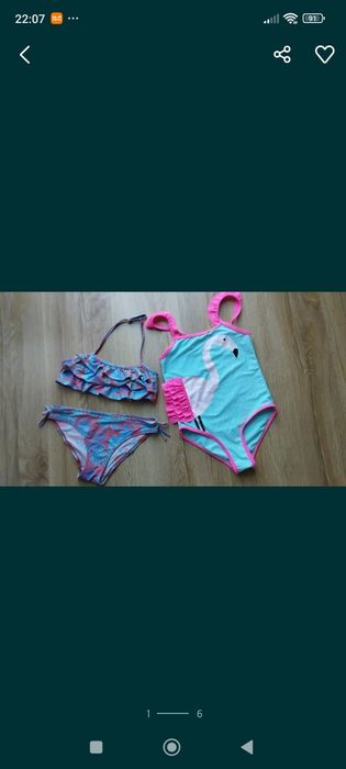 Strój kąpielowy dziewczęcy 122/128