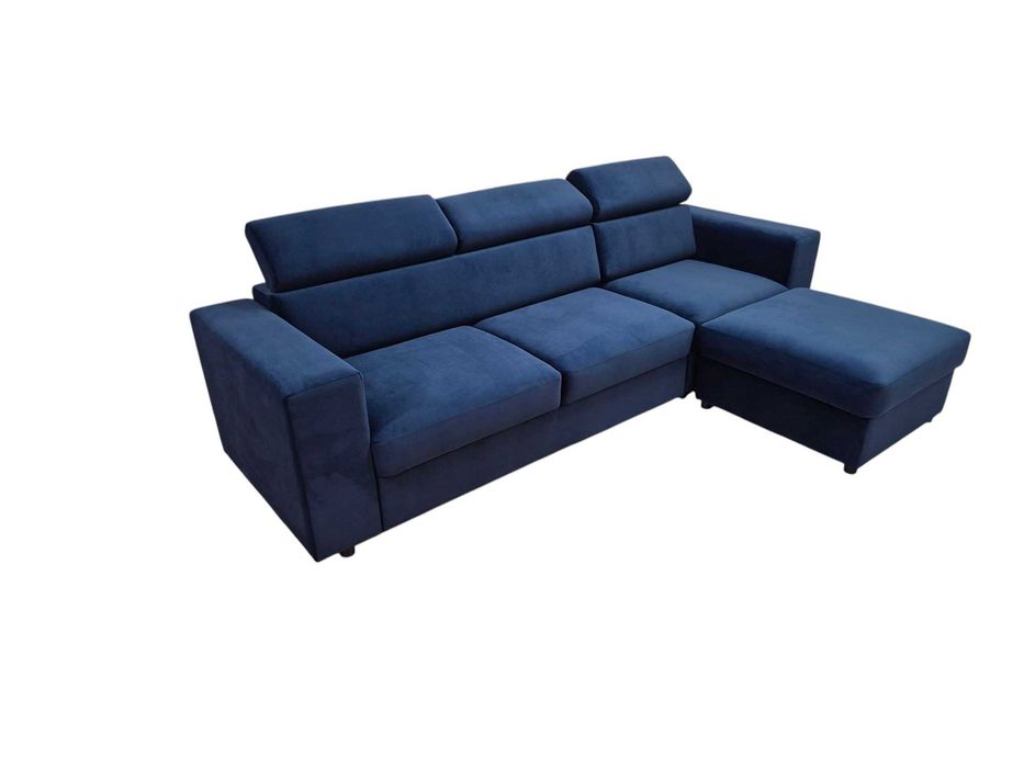 Sofa Kanapa Narożnik  na wymiar z funkcją spania i pojemnikiem