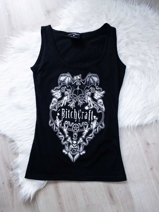 bluzka, rozm. S, rock, goth, alternative, bitchcraft, restyle