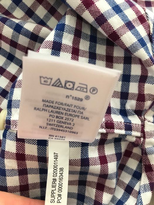 RALPH LAUREN r.XS oryginalna koszula męska w kratkę stan BDB
