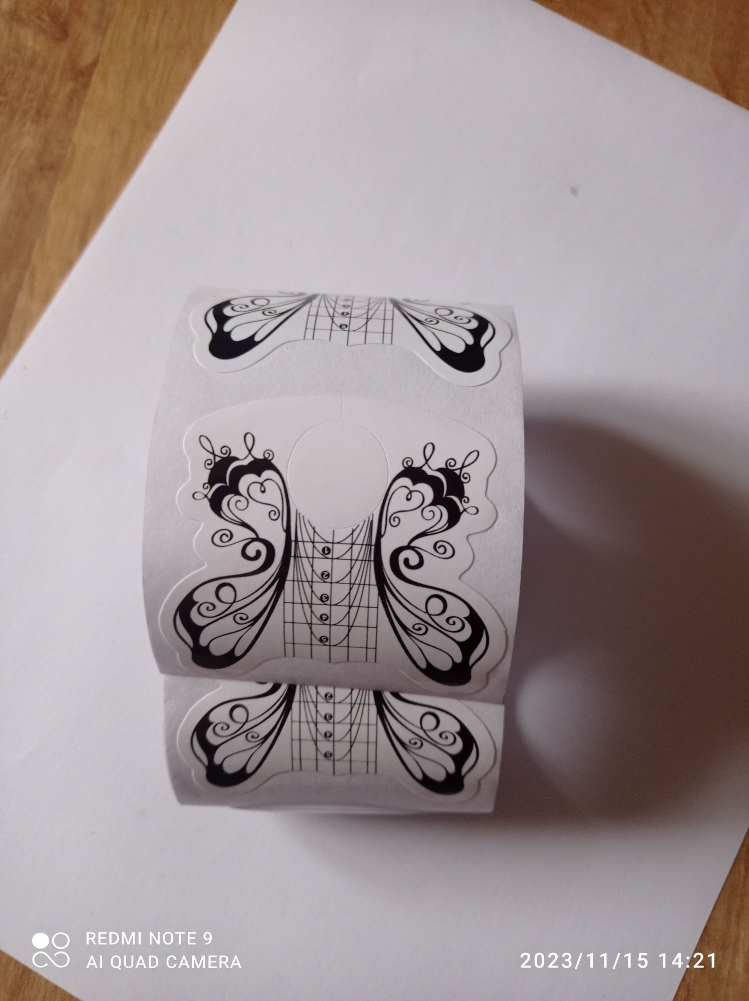 Szablony papierowa formy do przedłużania paznokci jak neonail 50 sztuk