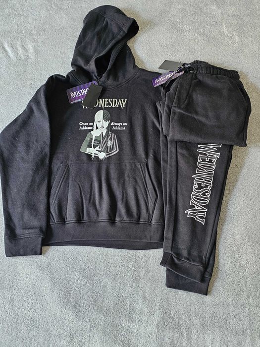 Komplet WEDNESDAY Addams - bluza + spodnie