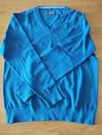 Pullover de manga comprida e decote em V