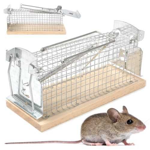 DOMOWA Łapka na Myszy Szczury. Gospodarcza 16 x 7 cm SUPER Skuteczna