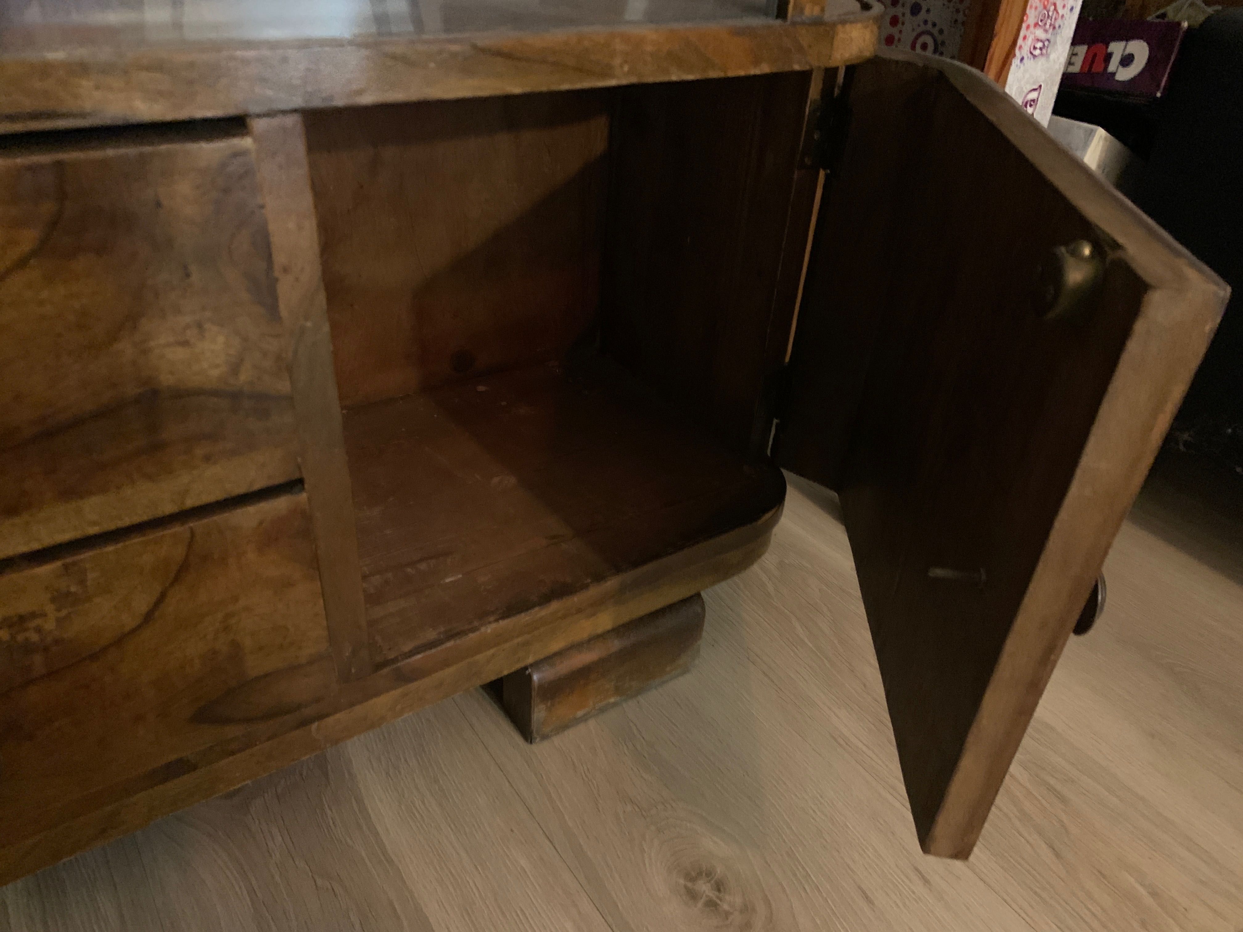 Art deco szafka orzech
