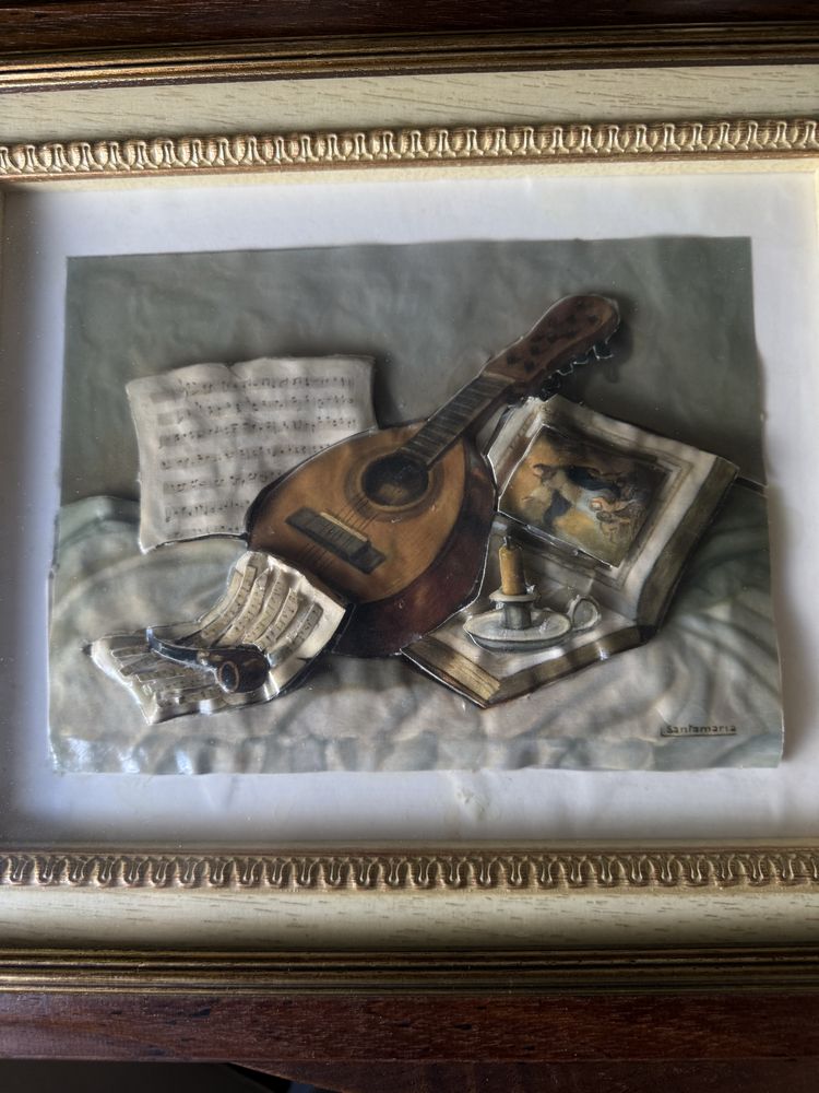 Quadro com relevo