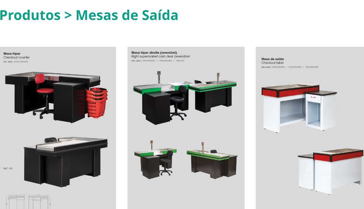 Caixas de pagamento para lojas