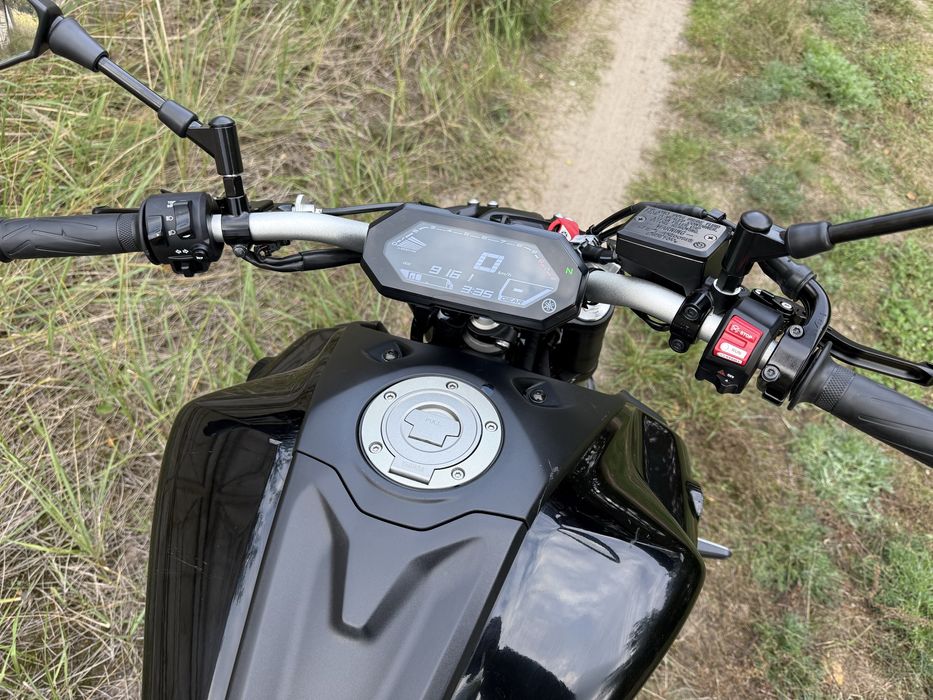 Yamaha MT07 rocznik 2024 moc 35kW Kategoria A2 Czarna Wydech Transport