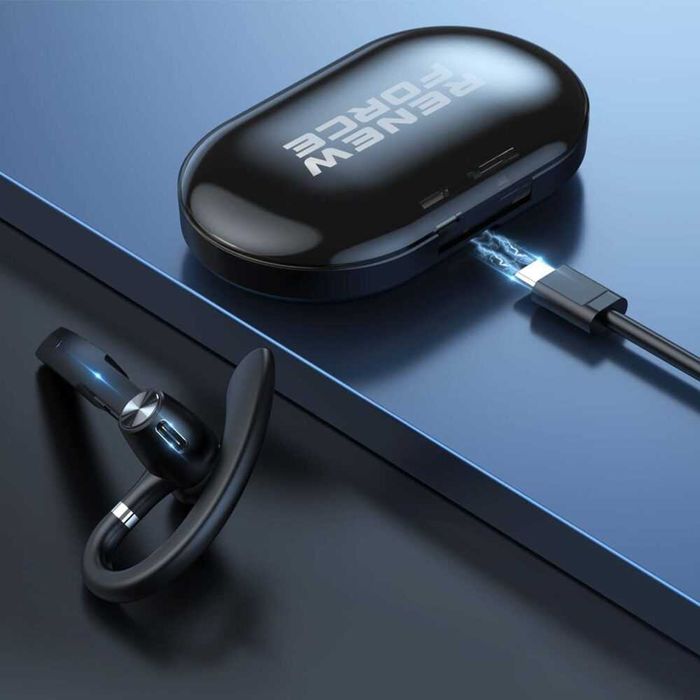 Regulowany Zestaw Słuchawkowy Bezprzewodowy z Etui Powerbank