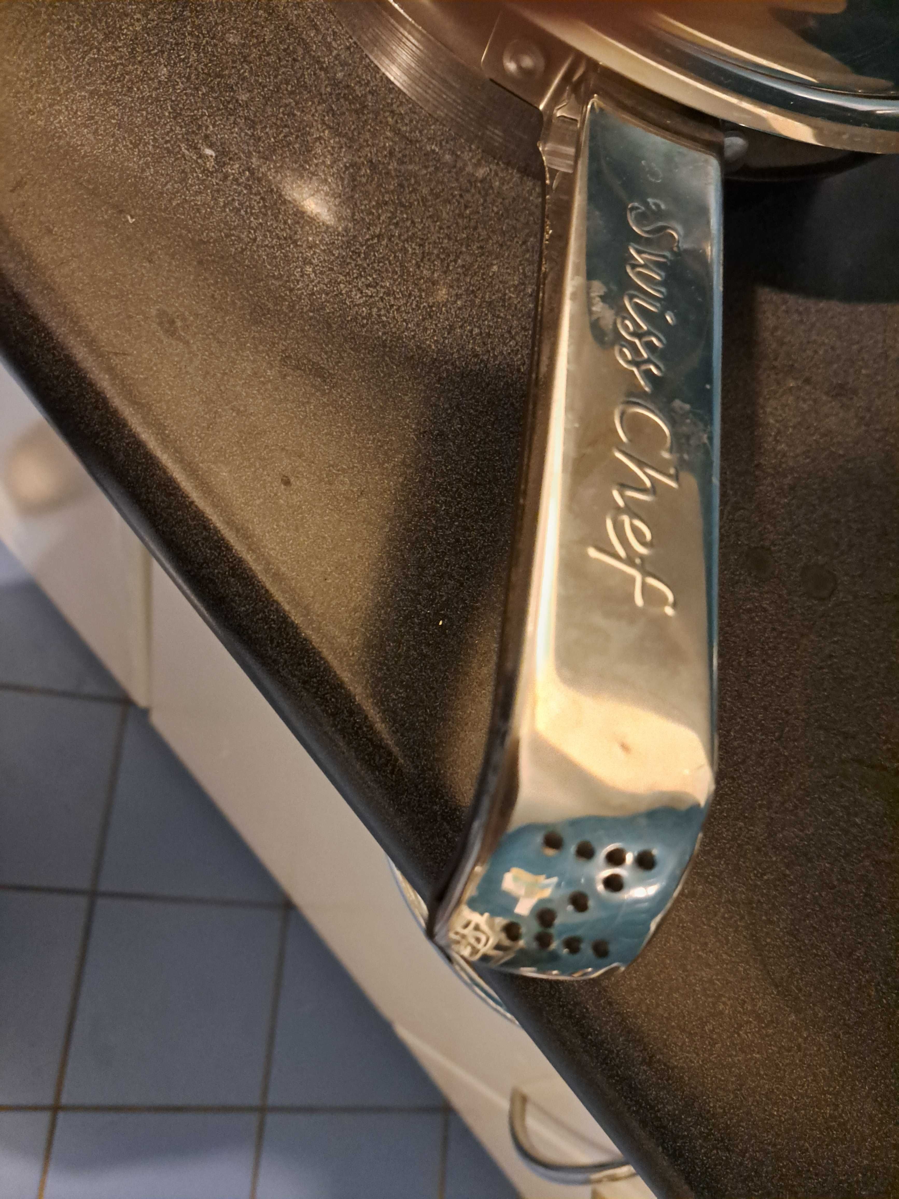 Patelnia Swiss Chef - stal nierdzewna 18/10, nowa, jak Phillipiak