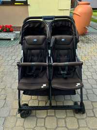Chicco Ohlala Twin Wózek spacerowy podwójny 2 siedzenia, czarny