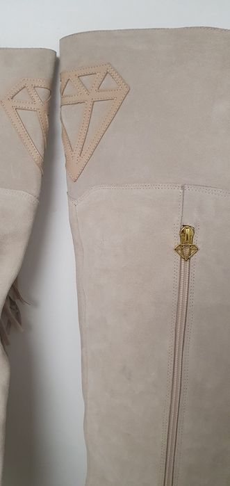 Kozaki ze skóry Just Unique nowe 39