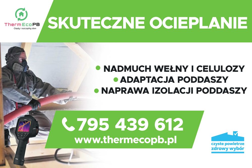 Ocieplenie Poddasza Stropu Wstrzykiwanie Nadmuch Wełny Celulozy
