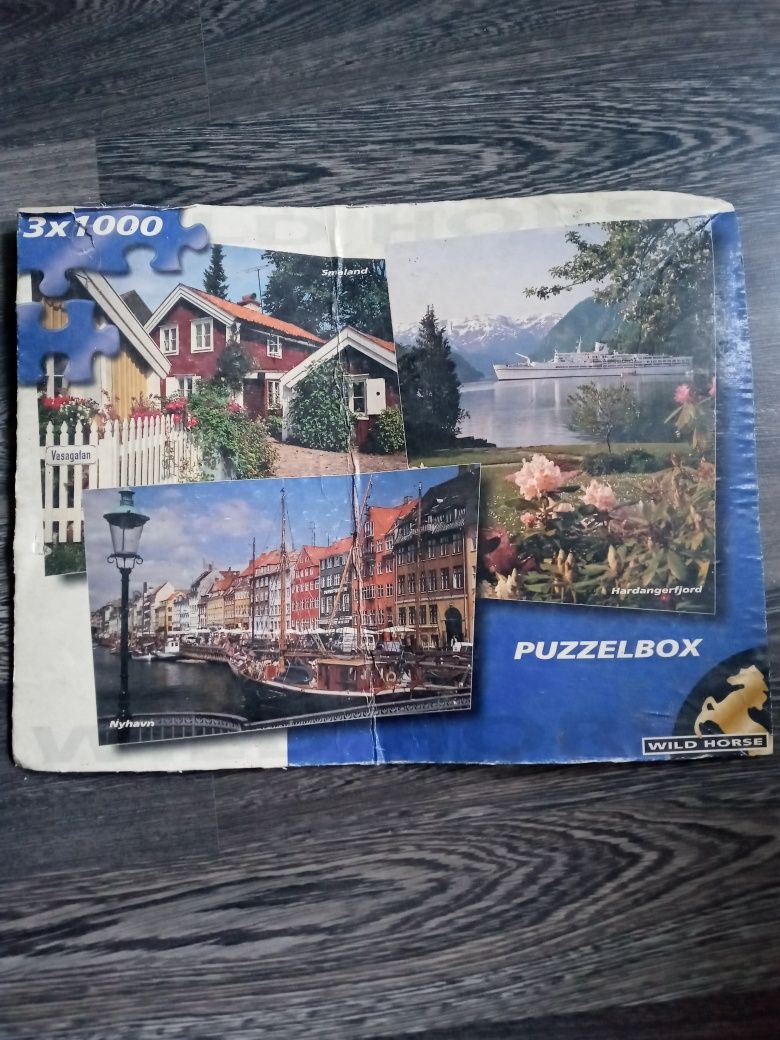 Puzzle. 3x1000 elementów